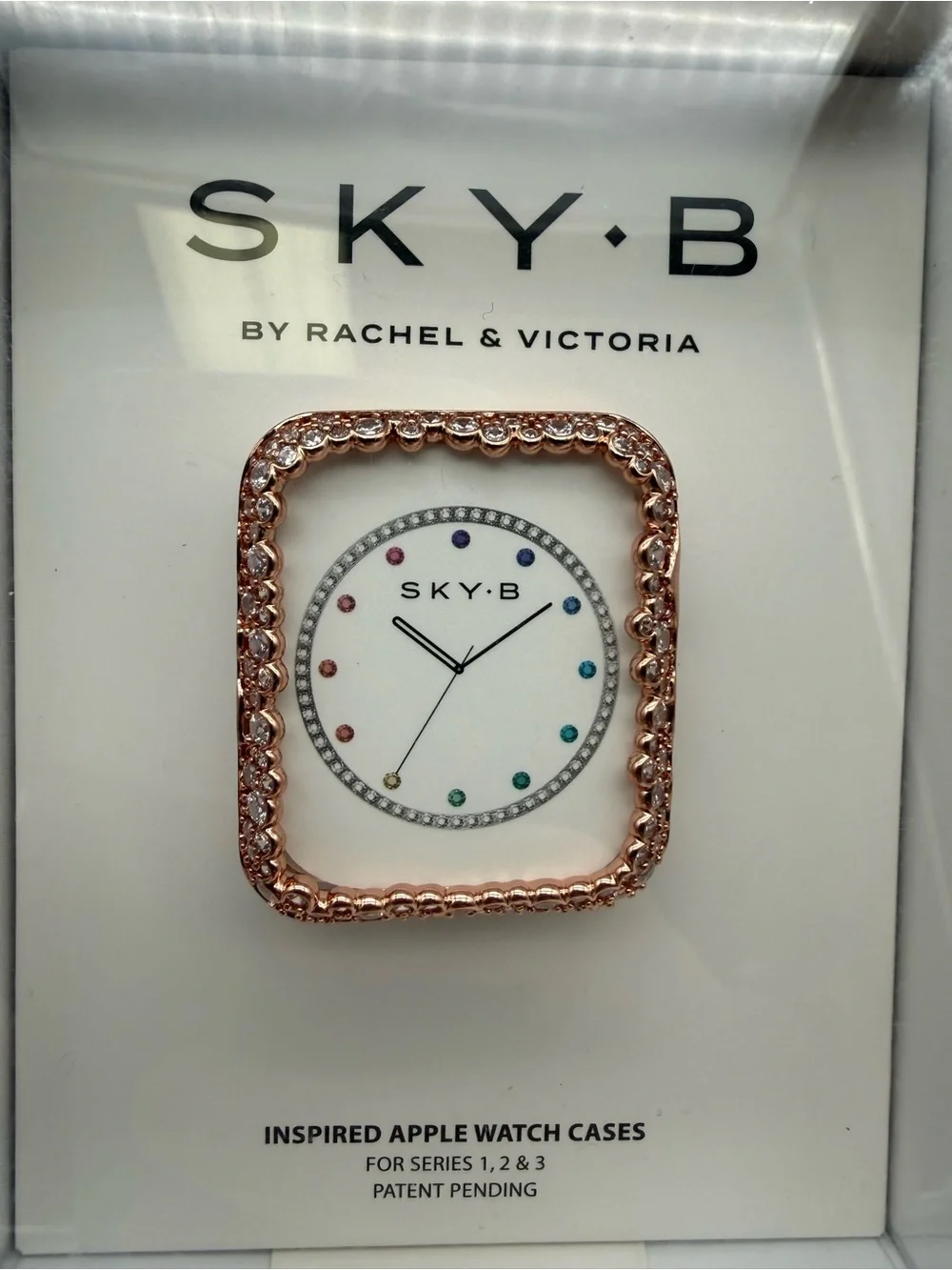 Sky Rose Gold Rhinestone Apple Watch Case